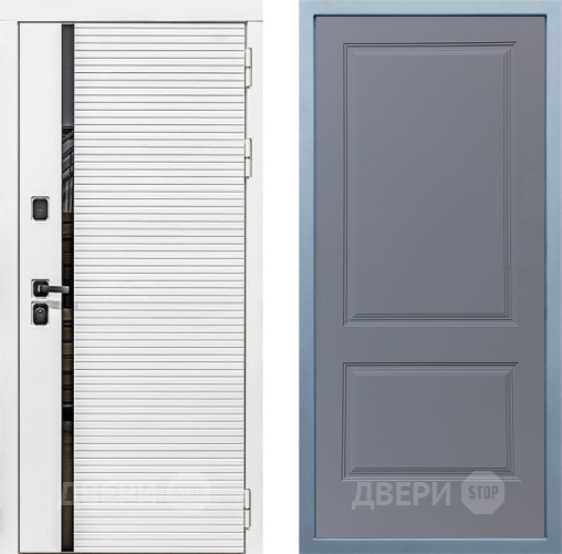 Входная металлическая Дверь Дива МХ-45 Белая STR Д-7 Силк Маус в Люберцах