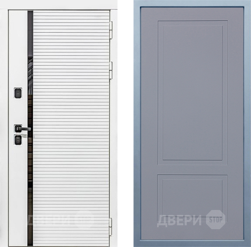 Входная металлическая Дверь Дива МХ-45 Белая STR Н-7 Силк Маус в Люберцах