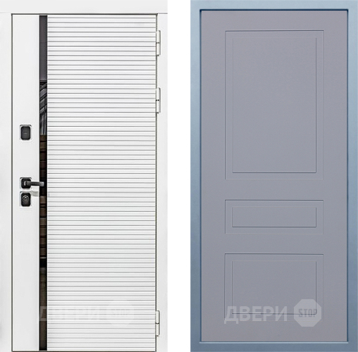 Входная металлическая Дверь Дива МХ-45 Белая STR Н-13 Силк Маус в Люберцах