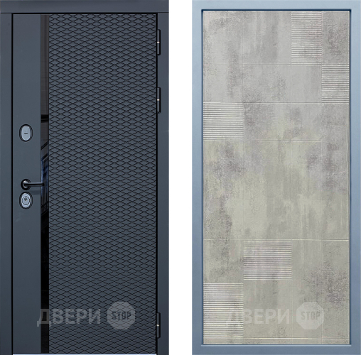 Входная металлическая Дверь Дива МХ-47 STR Д-4 Бетон темный в Люберцах