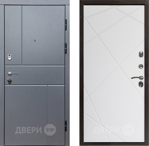 Дверь Престиж Горизонт Грэй Лучи Бетон белый в Люберцах