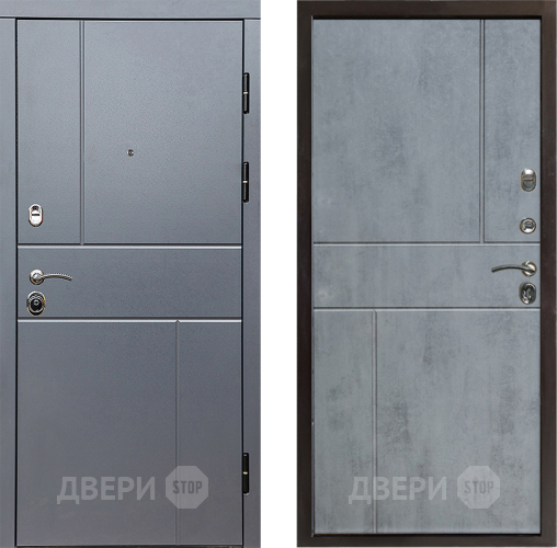 Входная металлическая Дверь Престиж Горизонт Грэй Горизонт Бетон темный в Люберцах
