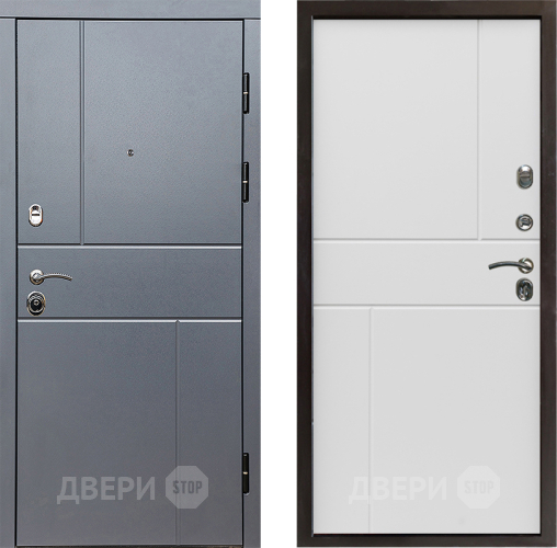 Входная металлическая Дверь Престиж Горизонт Грэй Горизонт Бетон белый в Люберцах