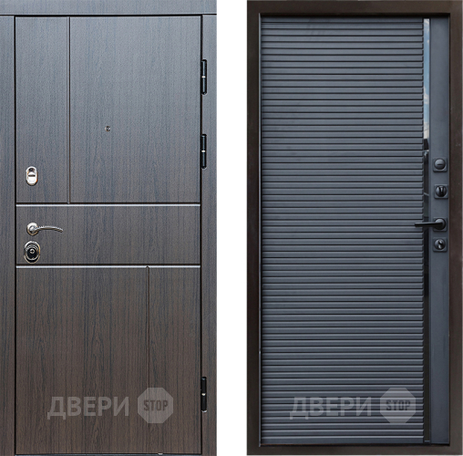 Входная металлическая Дверь Престиж Горизонт Венге Porte Черный кварц в Люберцах