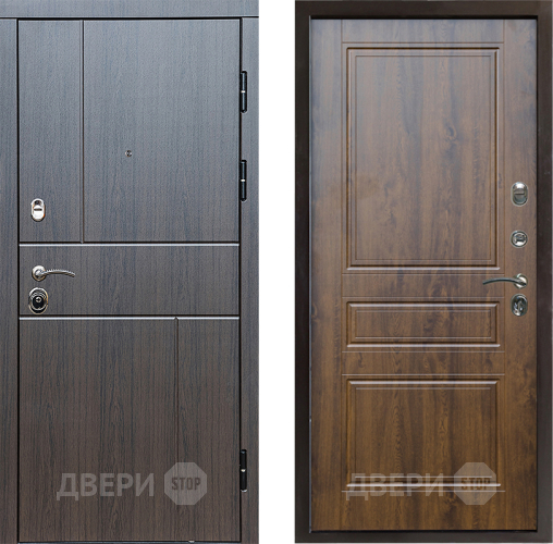 Входная металлическая Дверь Престиж Горизонт Венге Классика Дуб в Люберцах