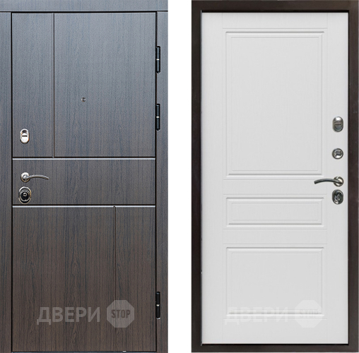 Входная металлическая Дверь Престиж Горизонт Венге Классика Лиственница белая в Люберцах