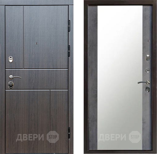 Дверь Престиж Горизонт Венге Зеркало Бетон темный в Люберцах