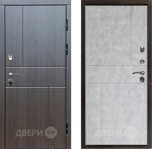 Входная металлическая Дверь Престиж Горизонт Венге Горизонт Бетон светлый в Люберцах