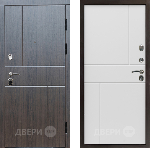 Входная металлическая Дверь Престиж Горизонт Венге Горизонт Бетон белый в Люберцах