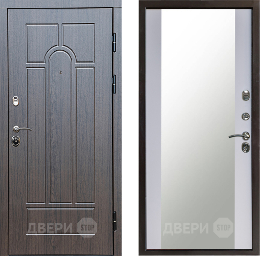 Дверь Престиж Арка Зеркало Белый софт в Люберцах