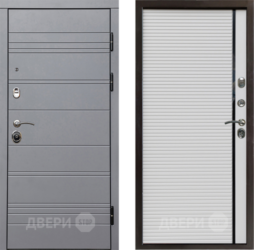 Входная металлическая Дверь Престиж Линия Грэй Porte Белый в Люберцах