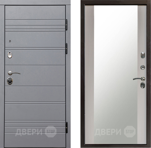 Дверь Престиж Линия Грэй Зеркало Лиственница белая в Люберцах