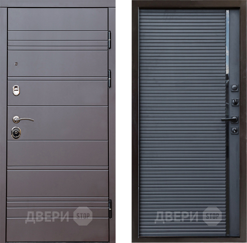 Входная металлическая Дверь Престиж Линия Браун Porte Черный кварц в Люберцах