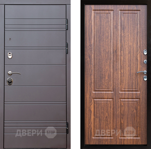 Входная металлическая Дверь Престиж Линия Браун Премиум Орех светлый в Люберцах