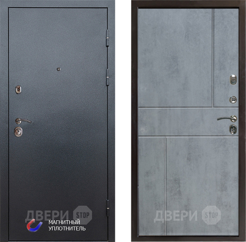 Дверь Престиж Графит Горизонт Бетон темный в Люберцах