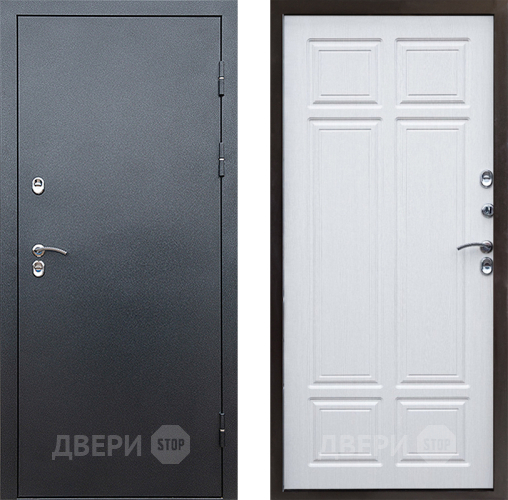 Входная металлическая Дверь Престиж TERMO с терморазрывом Снегирь Серебро Премиум Лиственница белая в Люберцах