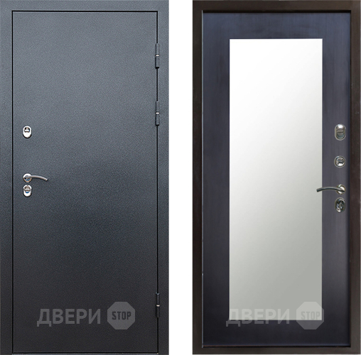 Дверь Престиж TERMO с терморазрывом Снегирь Серебро Зеркало пастораль Венге в Люберцах