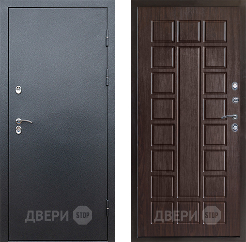 Входная металлическая Дверь Престиж TERMO с терморазрывом Снегирь Серебро Престиж Венге в Люберцах