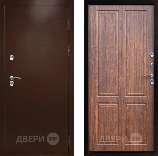 Дверь Престиж TERMO с терморазрывом Снегирь Медь Премиум Орех светлый в Люберцах