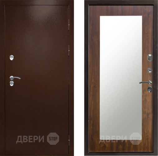 Дверь Престиж TERMO с терморазрывом Снегирь Медь Зеркало пастораль Дуб в Люберцах