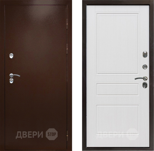 Дверь Престиж TERMO с терморазрывом Снегирь Медь Классика Белое дерево в Люберцах