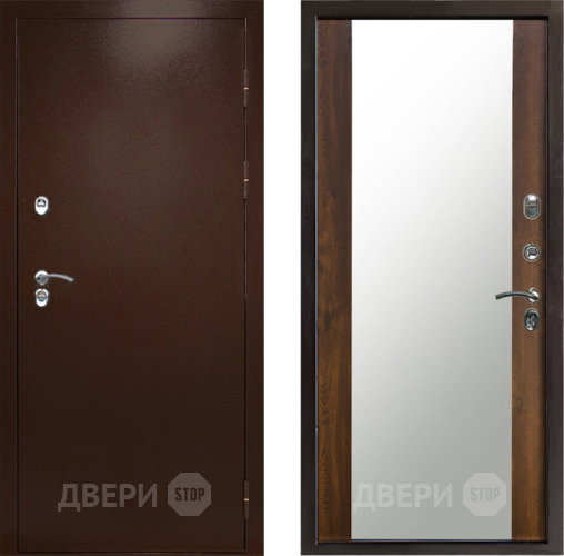 Дверь Престиж TERMO с терморазрывом Снегирь Медь Зеркало Дуб в Люберцах