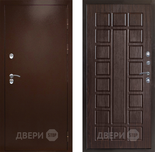Входная металлическая Дверь Престиж TERMO с терморазрывом Снегирь Медь Престиж Венге в Люберцах