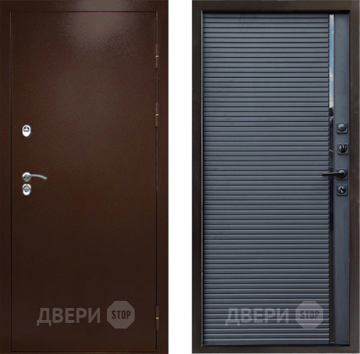 Входная металлическая Дверь Престиж TERMO с терморазрывом Снегирь Медь Porte Черный кварц в Люберцах