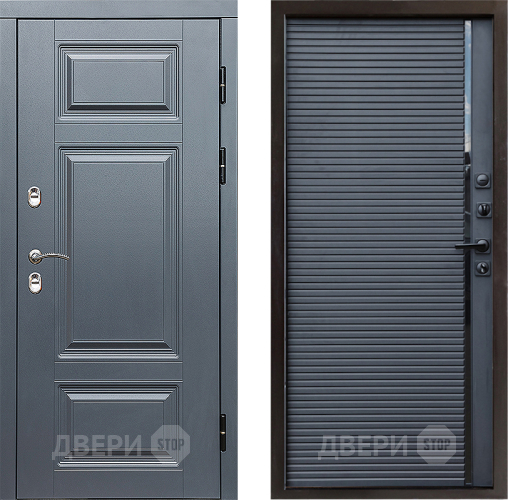 Дверь Престиж TERMO с терморазрывом Премиум Грэй Porte Черный кварц в Люберцах