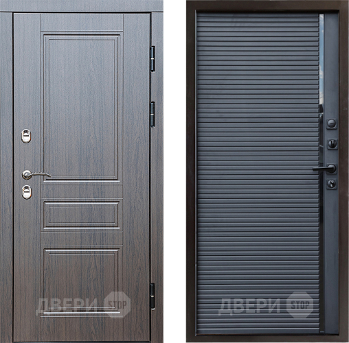 Входная металлическая Дверь Престиж TERMO с терморазрывом Классика Porte Черный кварц в Люберцах