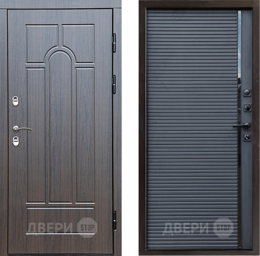 Дверь Престиж TERMO с терморазрывом Арка Porte Черный кварц в Люберцах