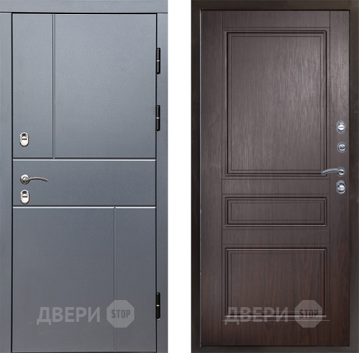 Входная металлическая Дверь Престиж TERMO с терморазрывом Горизонт Грэй Классика Венге в Люберцах