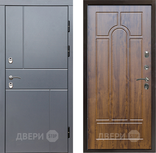 Входная металлическая Дверь Престиж TERMO с терморазрывом Горизонт Грэй Арка Дуб в Люберцах