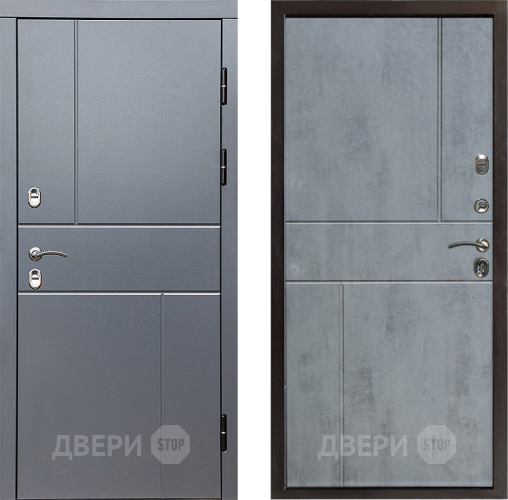 Входная металлическая Дверь Престиж TERMO с терморазрывом Горизонт Грэй Горизонт Бетон темный в Люберцах