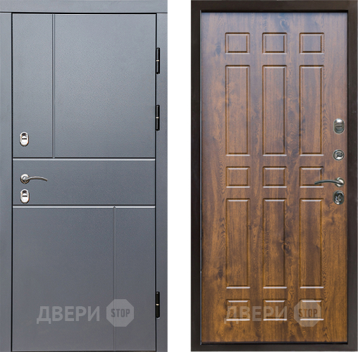 Входная металлическая Дверь Престиж TERMO с терморазрывом Горизонт Грэй Спарта Дуб в Люберцах