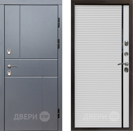 Дверь Престиж TERMO с терморазрывом Горизонт Грэй Porte Белый в Люберцах