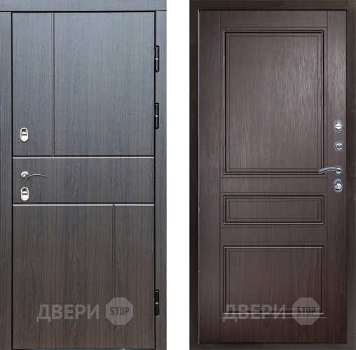 Входная металлическая Дверь Престиж TERMO с терморазрывом Горизонт Венге Классика Венге в Люберцах