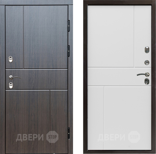 Входная металлическая Дверь Престиж TERMO с терморазрывом Горизонт Венге Горизонт Бетон белый в Люберцах