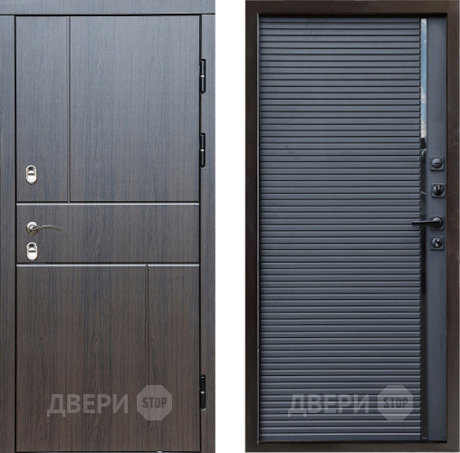 Входная металлическая Дверь Престиж TERMO с терморазрывом Горизонт Венге Porte Черный кварц в Люберцах