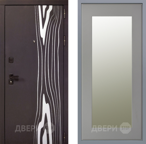 Дверь Заводские двери Леванте Зеркало Модерн Грей софт в Люберцах