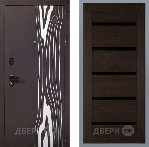 Дверь Заводские двери Леванте СБ-1 орех тисненый в Люберцах