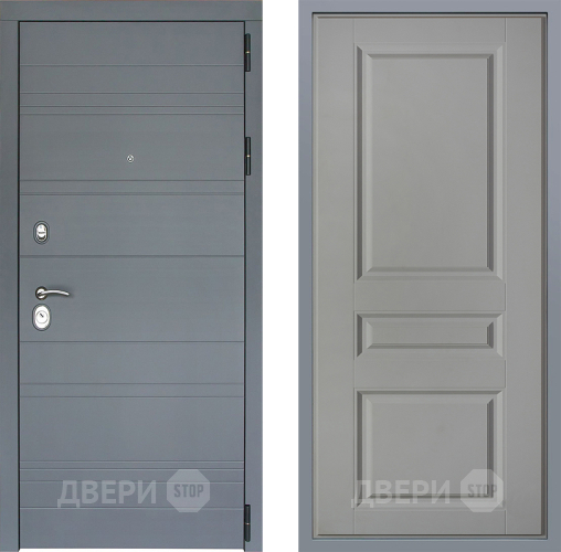 Дверь Заводские двери Лира Софт графит Стокгольм Грей софт в Люберцах