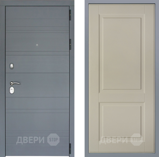 Дверь Заводские двери Лира Софт графит Доррен Шампань в Люберцах