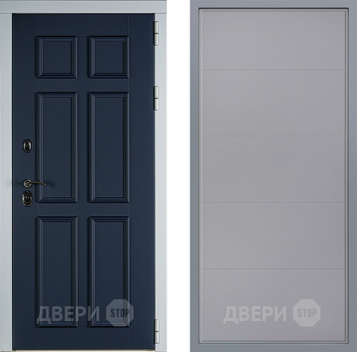 Дверь Заводские двери Стокгольм Тривия Грей софт в Люберцах