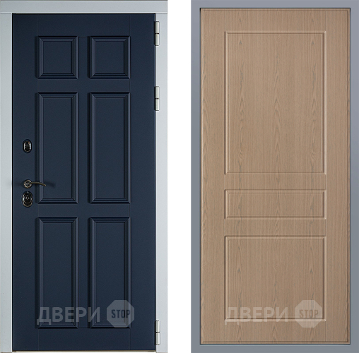Дверь Заводские двери Стокгольм К-2 Беленый дуб в Люберцах