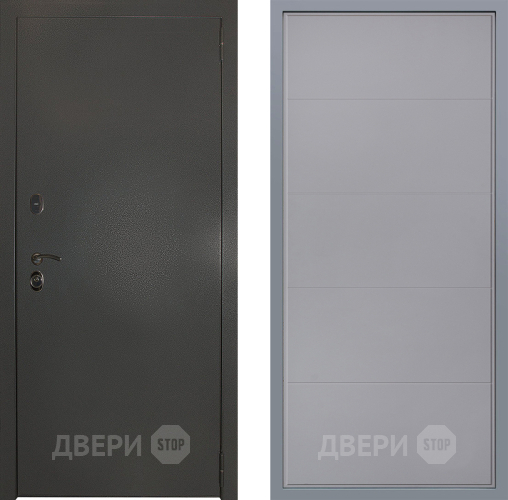 Дверь Заводские двери Эталон 3к антик серебро Тривия Грей софт в Люберцах