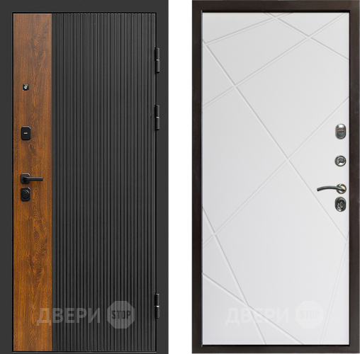 Входная металлическая Дверь Престиж Prestizh Лучи Бетон белый в Люберцах