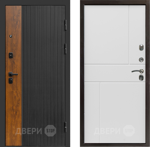 Входная металлическая Дверь Престиж Prestizh Горизонт Бетон белый в Люберцах