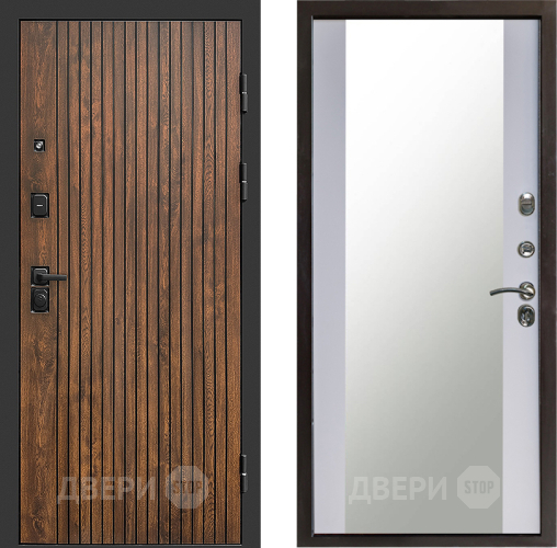 Входная металлическая Дверь Престиж Tvist Зеркало Белый софт в Люберцах