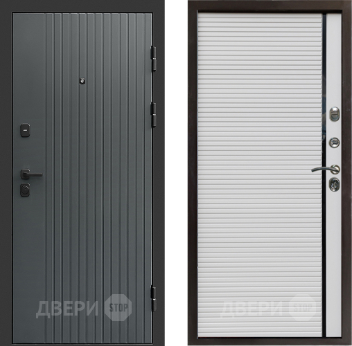 Входная металлическая Дверь Престиж Tvist Grey Porte Белый в Люберцах